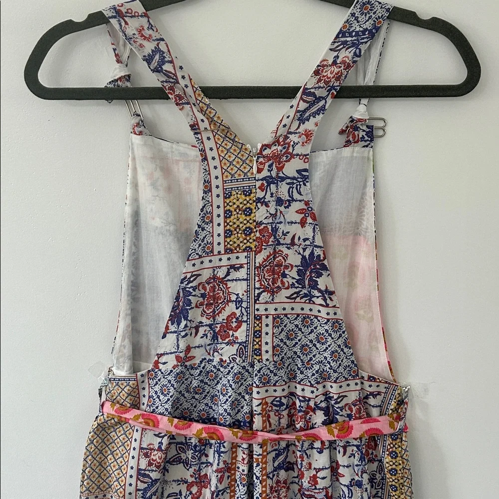 Anthropologie Letmebe Overalls Women’s Medium Patchwork Bohemian Jumper NWT - Picture 7 of 16